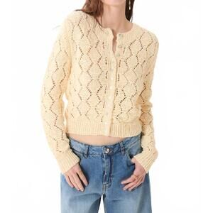 NEW DELUC gardenia cardigan in ecru